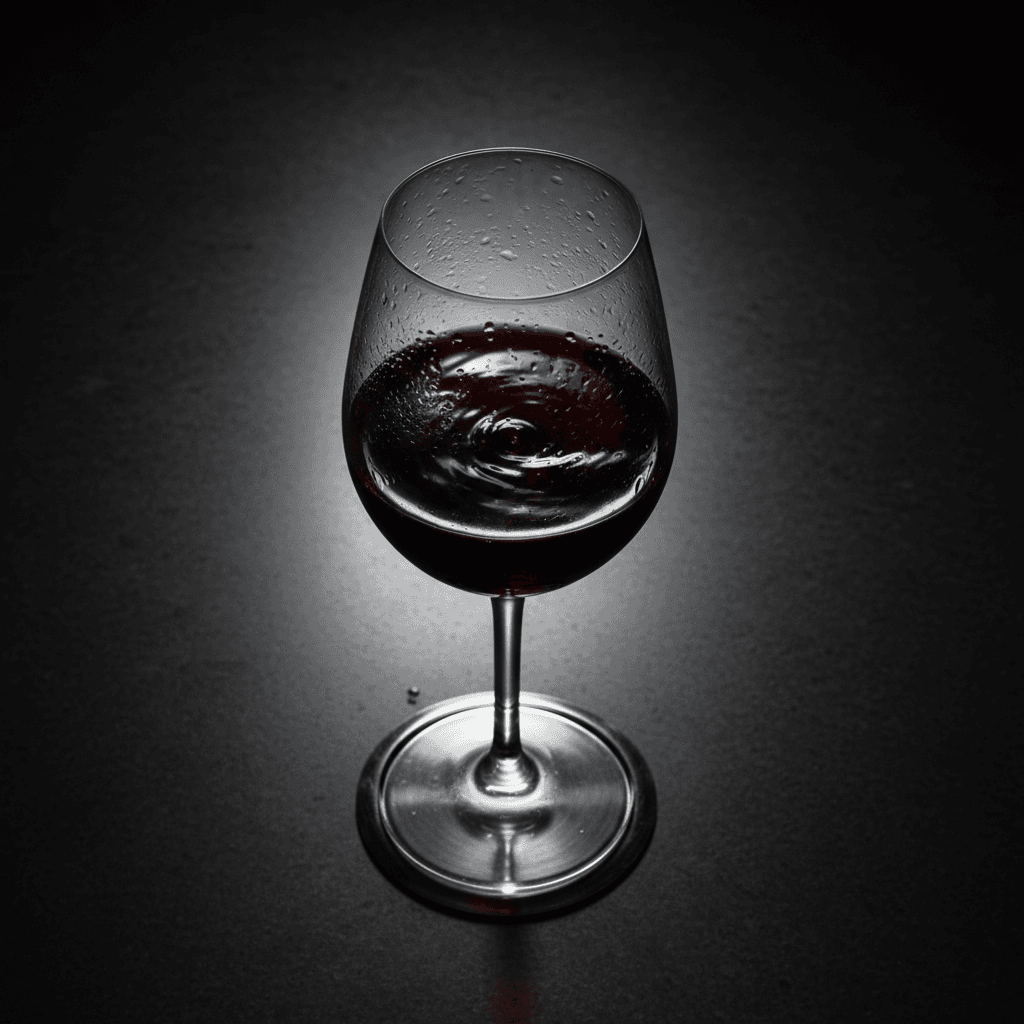 A glass of Chilean Gran Reserva swirling in a glass